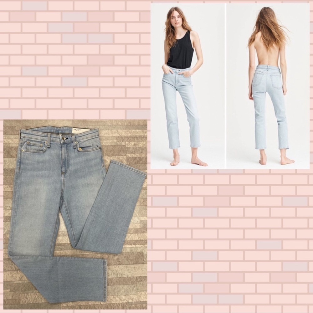 NWT Rag & Bone Nina High-Rise Ankle Cigarette In Sunset - Picture 1 of 3